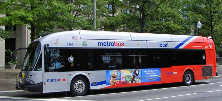 WMATA Metrobus New Flyer DE42LFA 6507